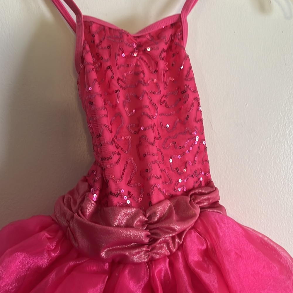 Costume!!  Bright pink sparkly sequin tutu dress - Picture 3 of 9